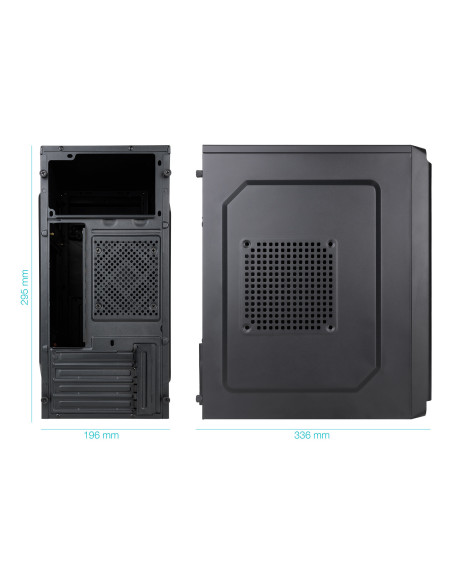 TooQ Caja Minitorre Micro-ATX “DODEKA ULTRA” Negra