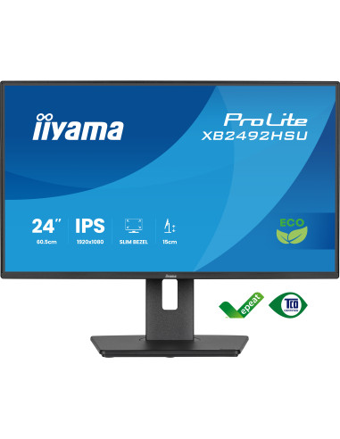 iiyama ProLite XB2492HSU-B1 pantalla para PC 61 cm (24") 1920 x 1080 Pixeles Full HD LED Negro