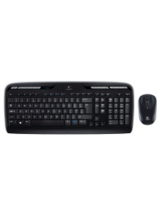 Logitech Wireless Combo MK330 teclado Ratón incluido Oficina USB QWERTY Internacional de EE.UU. Negro