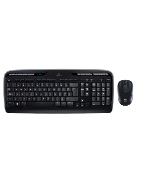 Logitech Wireless Combo MK330 teclado Ratón incluido Oficina USB QWERTY Internacional de EE.UU. Negro