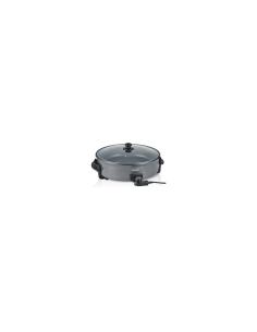 PAELLERA ELÍ‰CTRICA HAEGER GOURMET 42 1500W ANTI-ADHERENTE TAPA VIDRIO CON RESPIRADOR GR-042.011A