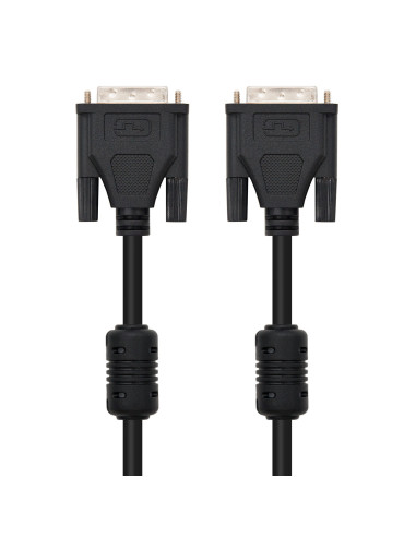Nanocable 5m DVI DVI cable DVI Negro