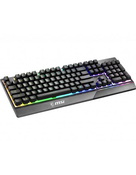 MSI Vigor GK30 teclado Juego USB QWERTY Español Negro
