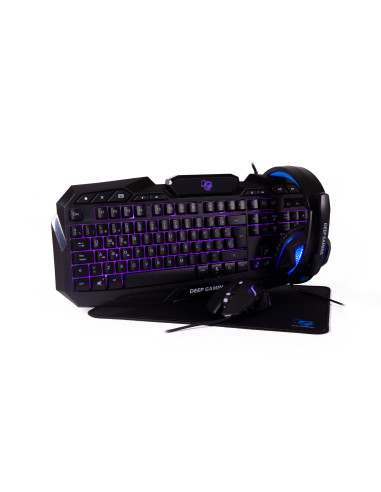 Deep Gaming DG-KTRAA-10 teclado Ratón incluido Juego USB QWERTY Español Negro