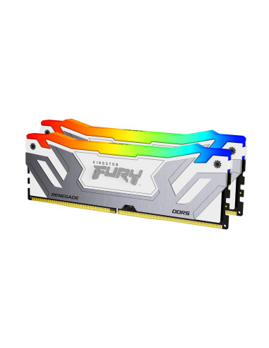 Kingston Technology FURY 48GB 8400MT s DDR5 CL40 CUDIMM (Kit de 2) Renegade RGB Blanco XMP