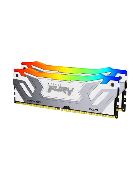Kingston Technology FURY 48GB 8400MT s DDR5 CL40 CUDIMM (Kit de 2) Renegade RGB Blanco XMP