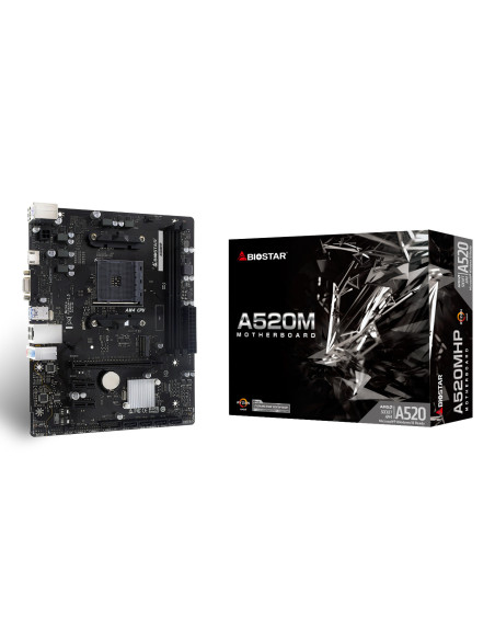 Biostar A520MHP placa base AMD A520 Zócalo AM4 micro ATX