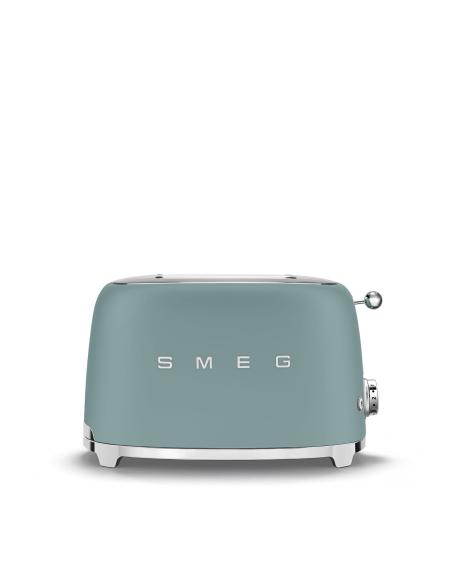 Smeg TSF01EGMEU tostadora 6 2 rebanada(s) 950 W Cromo, Verde