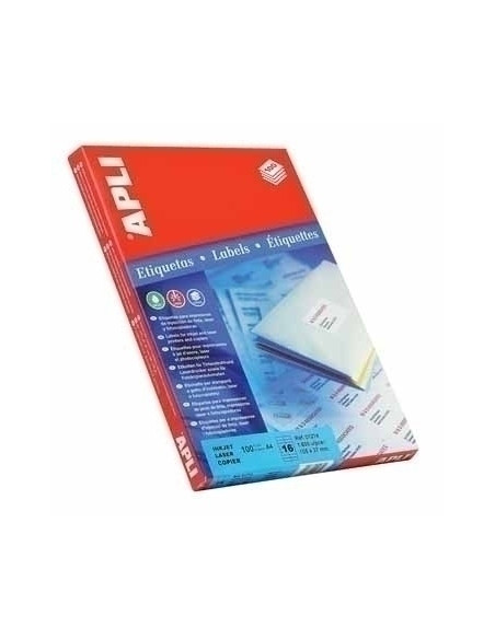 APLI Labels 97 x 42.4mm etiqueta autoadhesiva Blanco 1200 pieza(s)