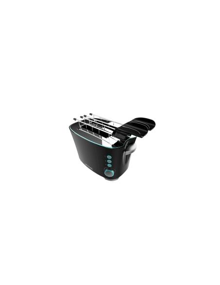 Cecotec 02184 tostadora 7 2 rebanada(s) 650 W Negro, Acero inoxidable