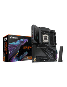 GIGABYTE X870E AORUS ELITE X3D Placa Base – Compatible con procesadores AMD Ryzen 9000, VRM digital de 16+2+2 fases, hasta 9000