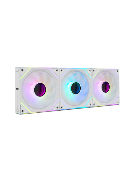 NOX Hummer Pro Link Carcasa del ordenador Refrigerador de aire 12 cm Blanco 3 pieza(s)