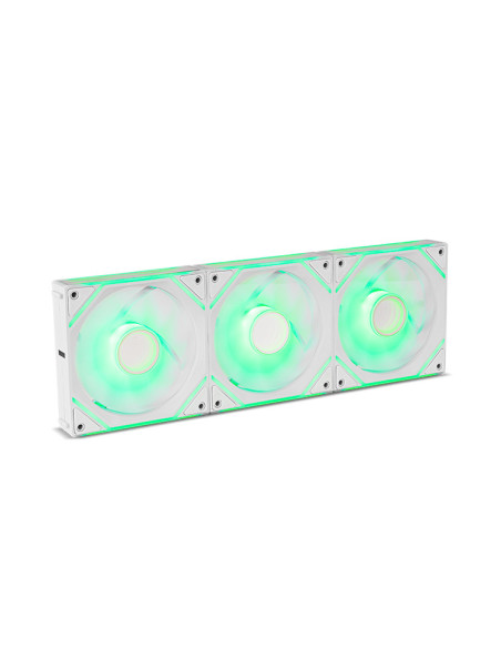 NOX Hummer Pro Link Carcasa del ordenador Refrigerador de aire 12 cm Blanco 3 pieza(s)
