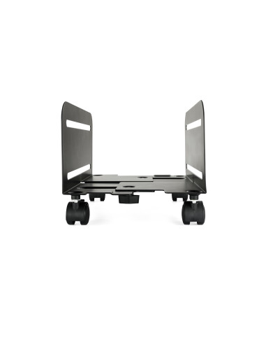TooQ Soporte metálico para CPU de suelo con ruedas