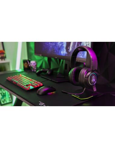 The G-Lab KORP IRIDIUM Auriculares Inalámbrico y alámbrico Diadema Juego USB Tipo C Bluetooth Negro
