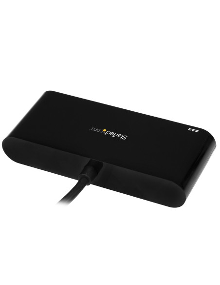 StarTech.com Hub Concentrador USB 3.0 USB-C de 3 Puertos con Ethernet Gigabit y Entrega de Alimentación de 60W con Puerto