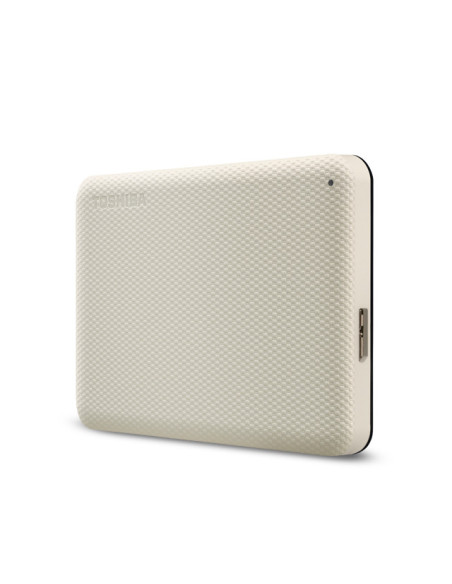 Toshiba Canvio Advance disco duro externo 2 TB 2.5" USB tipo A 2.0 3.2 Gen 1 (3.1 Gen 1) Blanco