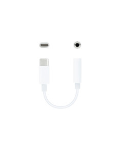 Nanocable Cable Adaptador Audio USB-C M a Jack 3.5 H, 11 cm, Blanco 2