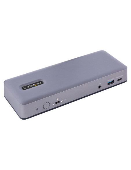 StarTech.com Docking Station USB-C 4K30 Triple  4K60 Doble - Modo Alt DP DP HDMI - Hub USB de 7 Puertos - PD 3.0 - GbE - Audio