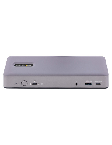StarTech.com Docking Station USB-C 4K30 Triple  4K60 Doble - Modo Alt DP DP HDMI - Hub USB de 7 Puertos - PD 3.0 - GbE - Audio