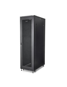 StarTech.com Armario Rack para Servidores 42U 19" 4 Columnas - Rack de Servidores con Ruedas para Equipo de Red - Armario Rack