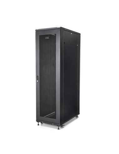 StarTech.com Armario Rack para Servidores 42U 19" 4 Columnas - Rack de Servidores con Ruedas para Equipo de Red - Armario Rack