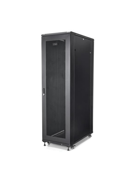 StarTech.com Armario Rack para Servidores 42U 19" 4 Columnas - Rack de Servidores con Ruedas para Equipo de Red - Armario Rack