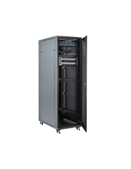 StarTech.com Armario Rack para Servidores 42U 19" 4 Columnas - Rack de Servidores con Ruedas para Equipo de Red - Armario Rack