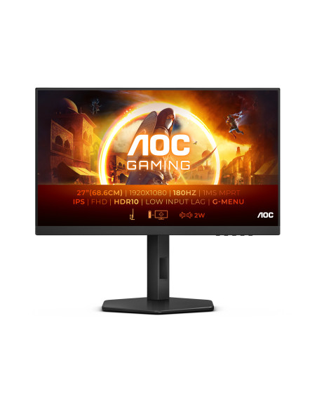 AOC G4 27G4X pantalla para PC 68,6 cm (27") 1920 x 1080 Pixeles Full HD LED Negro, Gris