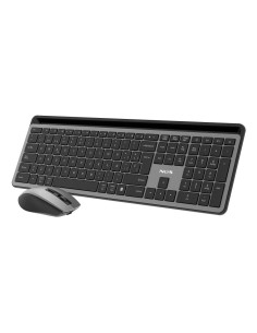 NGS ECLIPSE teclado Ratón incluido Hogar   Oficina RF Wireless + Bluetooth QWERTY Inglés Gris