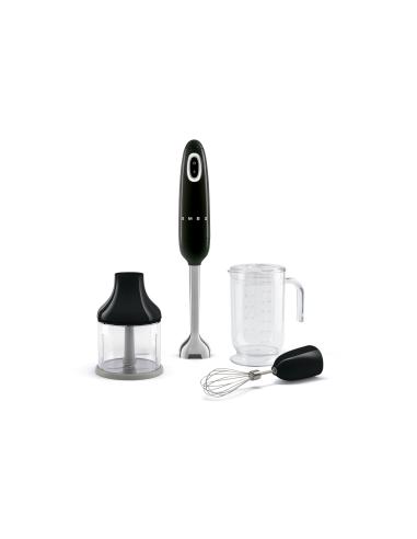 Smeg HBF03BLEU licuadora Batidora de inmersión 700 W Negro, Acero inoxidable