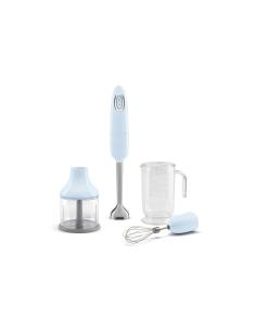Smeg HBF03PBEU licuadora Batidora de inmersión 700 W Azul claro, Acero inoxidable