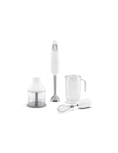 Smeg HBF03WHEU licuadora Batidora de inmersión 700 W Acero inoxidable, Blanco