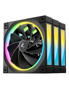 DeepCool FL12R-3 IN 1 Carcasa del ordenador Ventilador 12 cm Negro 3 pieza(s)