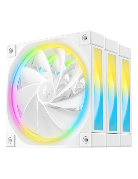 DeepCool FL12R WH-3 IN 1 Carcasa del ordenador Ventilador 12 cm Blanco 3 pieza(s)