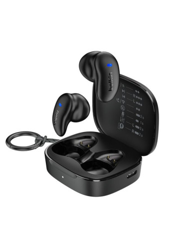 Belkin SoundForm Anywhere Auriculares Inalámbrico y alámbrico Dentro de oído Llamadas Música USB Tipo C Bluetooth Negro
