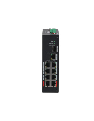 Dahua Technology PFS3110-8ET-96-V2 No administrado Fast Ethernet (10 100) Energía sobre Ethernet (PoE) 10U Negro
