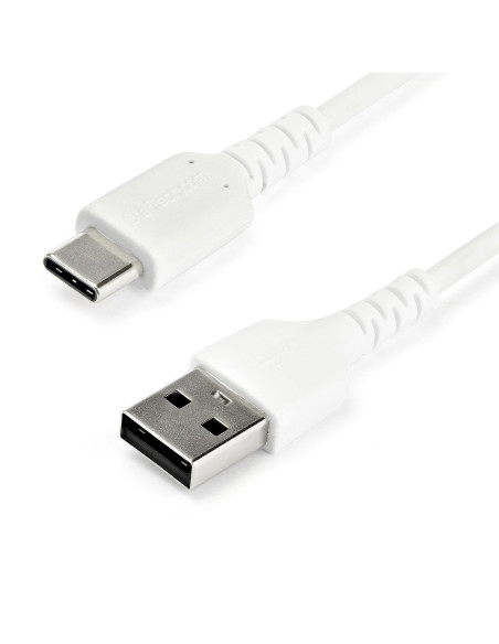 StarTech.com Cable de Carga USB-A a USB-C de 1m - Cable de Carga Rápida y Sincronización USB 2.0 de Servicio Pesado - Cable de