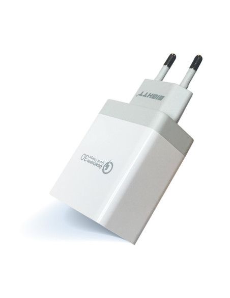 Eightt EQC2V2 cargador de dispositivo móvil Universal Gris, Blanco Corriente alterna Carga rápida Interior