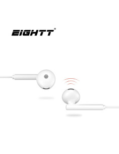 Eightt EAUR-HU auricular y casco Auriculares Alámbrico Dentro de oído Llamadas Música Blanco 2