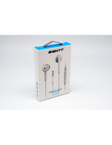 Eightt EAUR-HU auricular y casco Auriculares Alámbrico Dentro de oído Llamadas Música Blanco