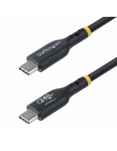 StarTech.com Cable de Carga USB-C de 4m - Cable USB Tipo C - Certificación USB-IF - PD de 240W EPR - Cable USB 2.0 USB-C de
