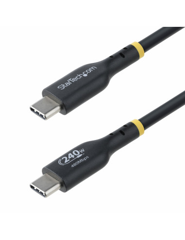 StarTech.com Cable de Carga USB-C de 4m - Cable USB Tipo C - Certificación USB-IF - PD de 240W EPR - Cable USB 2.0 USB-C de