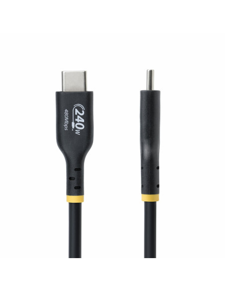 StarTech.com Cable de Carga USB-C de 4m - Cable USB Tipo C - Certificación USB-IF - PD de 240W EPR - Cable USB 2.0 USB-C de