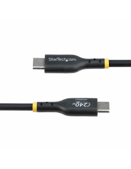 StarTech.com Cable de Carga USB-C de 4m - Cable USB Tipo C - Certificación USB-IF - PD de 240W EPR - Cable USB 2.0 USB-C de