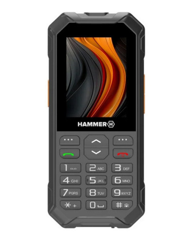 HAMMER 6 LTE 6,1 cm (2.4") Negro, Naranja Teléfono resistente