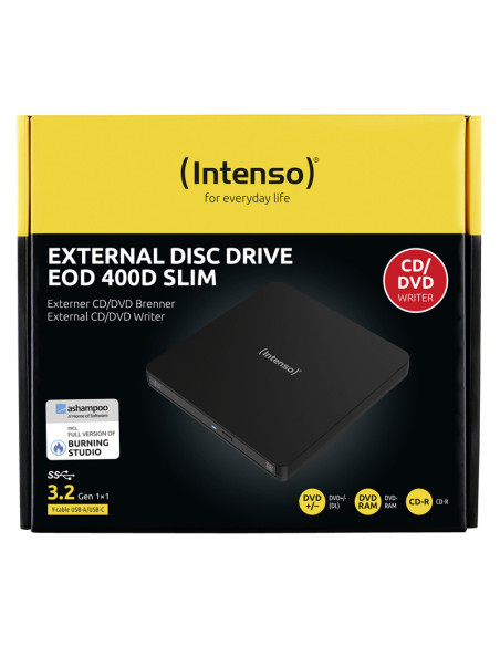Intenso EOD 400D Slim unidad de disco óptico DVD Super Multi DL Negro