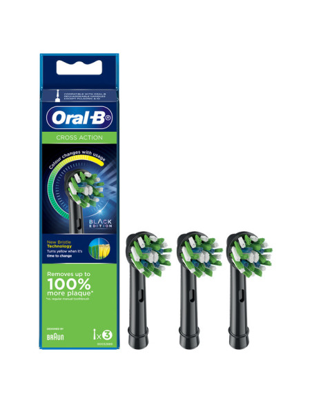Oral-B BRAEB50_3FFS cepillo de cabello 3 pieza(s) Negro