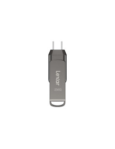 Lexar JumpDrive LJDD400128G-BNQNG unidad flash USB 128 GB USB Tipo C 3.2 Gen 1 (3.1 Gen 1) Gris