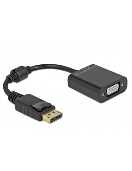 DeLOCK Adaptador DisplayPort 1.2 macho a VGA hembra negro
